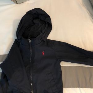 Toddler Navy Blue Light Weight Jacket w/ hood